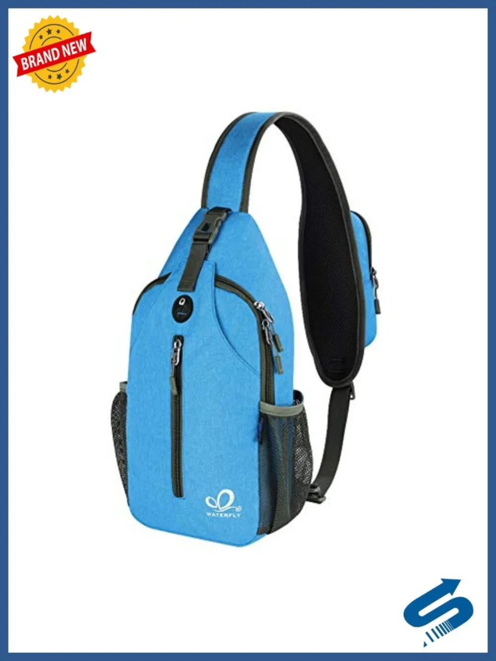 Waterproof Sling Backpack Hiking Daypack with Adjustable Strap for Travel